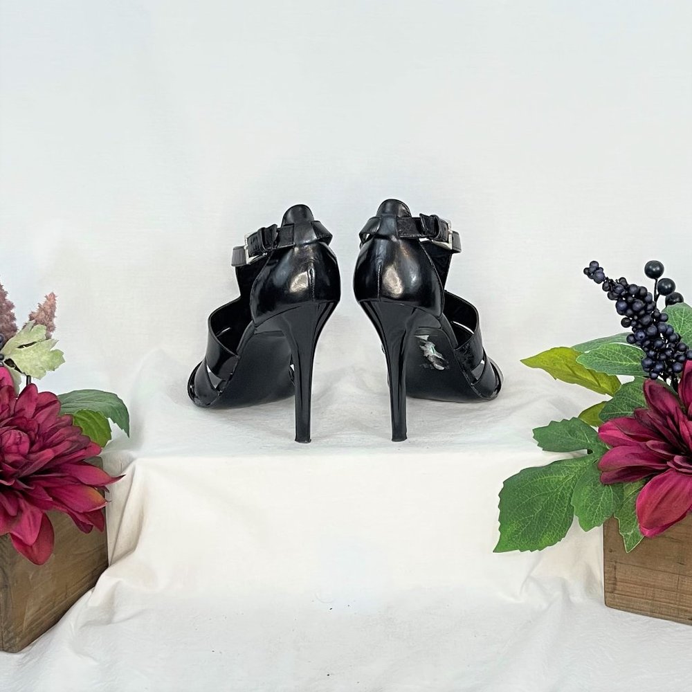 Black Leather Sandals | Guess by Marciano - Picture 3 of 6